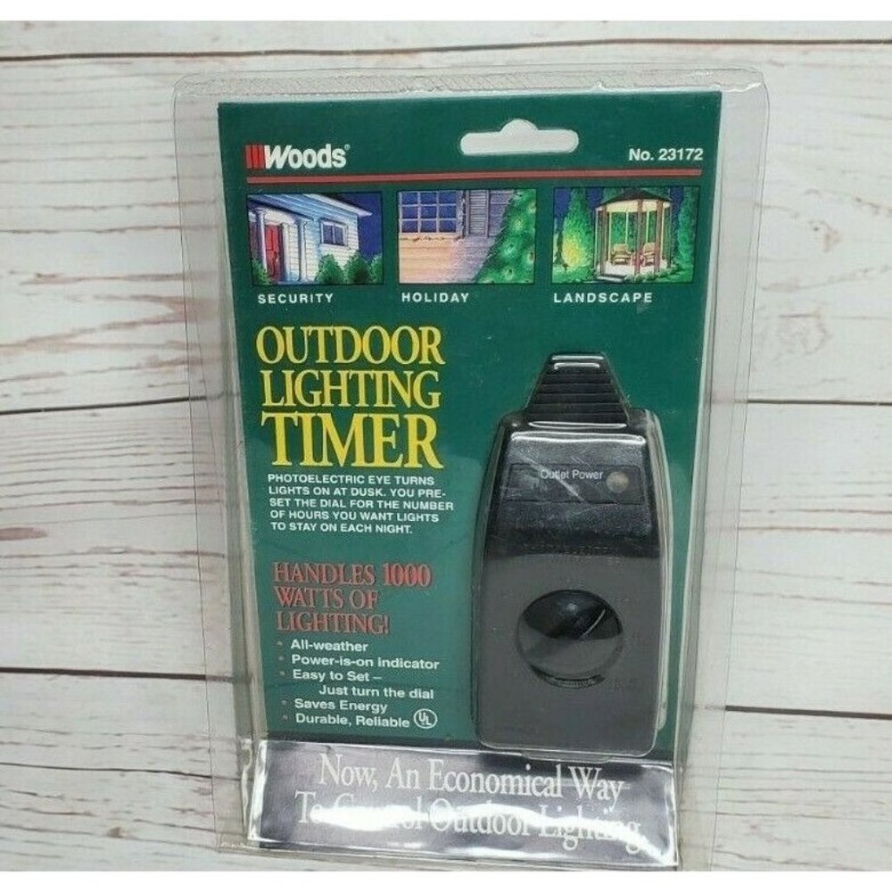 VTG Woods Photo Electric Outdoor Lighting Timer 1000 Watts Of Lighting
